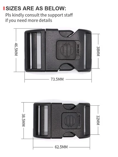 20,25,32,38MM A178 Thích hợp cho ba lô giải trí và túi đựng máy ảnh